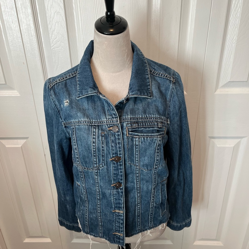 Nicole Miller size L Classic Blue Denim Jacket